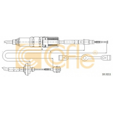 10.3211 COFLE Трос, управление сцеплением