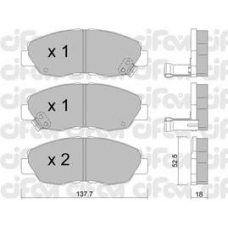 822-384-0 CIFAM Комплект тормозных колодок, дисковый тормоз