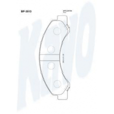 BP-3513 KAVO PARTS Комплект тормозных колодок, дисковый тормоз