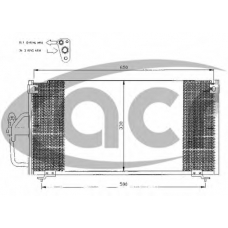 300387 ACR Конденсатор, кондиционер