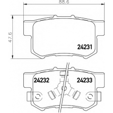 8DB 355 012-061 HELLA Комплект тормозных колодок, дисковый тормоз