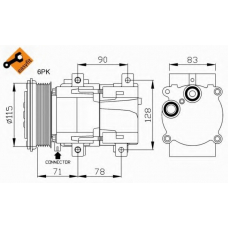 32110G NRF Компрессор, кондиционер