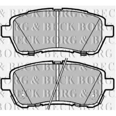 BBP2085 BORG & BECK Комплект тормозных колодок, дисковый тормоз