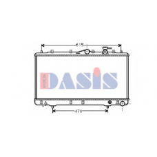 560090N AKS DASIS Радиатор, охлаждение двигателя