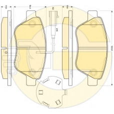 6118914 GIRLING Комплект тормозных колодок, дисковый тормоз