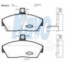 BP-2013 KAVO PARTS Комплект тормозных колодок, дисковый тормоз
