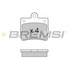 BP2771 BREMSI Комплект тормозных колодок, дисковый тормоз