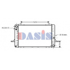 090410N AKS DASIS Радиатор, охлаждение двигателя