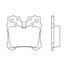 P 83 076 BREMBO Комплект тормозных колодок, дисковый тормоз