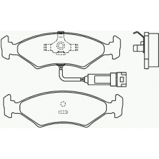 P 24 012 BREMBO Комплект тормозных колодок, дисковый тормоз