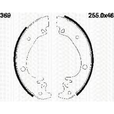 8100 10369 TRIDON Brake shoes