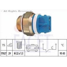 7.5122 FACET Термовыключатель, вентилятор радиатора