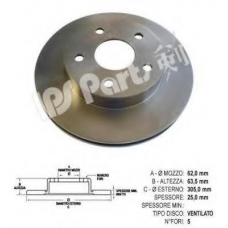 IBT-1094 IPS Parts Тормозной диск