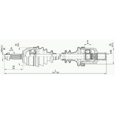 DRS6302.00 OPEN PARTS Приводной вал