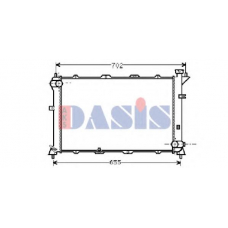 560320N AKS DASIS Радиатор, охлаждение двигателя