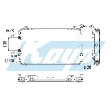 PA020129 KOYO P-tank corrugate-fin ass'y