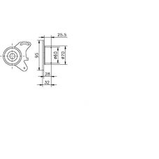 TKR 9053 TIMKEN Натяжной ролик, ремень грм