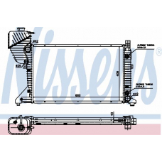 62597A NISSENS Радиатор, охлаждение двигателя