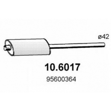 10.6017 ASSO Средний глушитель выхлопных газов