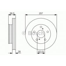 0 986 479 R53 BOSCH Тормозной диск