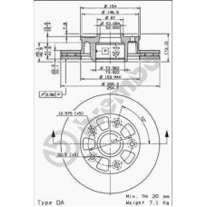 09.6851.10 BREMBO Тормозной диск