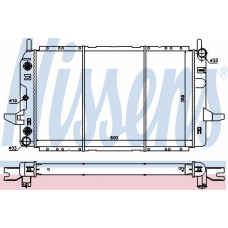 62214 NISSENS Радиатор, охлаждение двигателя