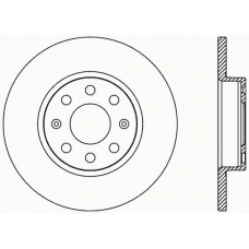 BDA2444.10 OPEN PARTS Тормозной диск