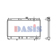 140051N AKS DASIS Радиатор, охлаждение двигателя