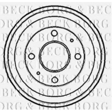 BBR7111 BORG & BECK Тормозной барабан