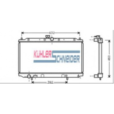 0510701 KUHLER SCHNEIDER Радиатор, охлаждение двигател