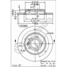 BS 7559 BRECO Тормозной диск