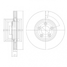 BG4065 DELPHI Тормозной диск