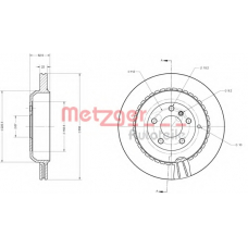 6110696 METZGER Тормозной диск