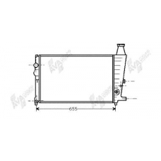 09002011 VAN WEZEL Радиатор, охлаждение двигателя