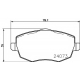 8DB 355 011-221 HELLA PAGID Комплект тормозных колодок, дисковый тормоз