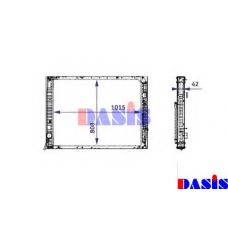 131005N AKS DASIS Радиатор, охлаждение двигателя