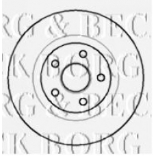 BBD5711S BORG & BECK Тормозной диск