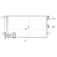 016-016-0028 LORO Конденсатор, кондиционер