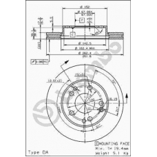 09.7291.20 BREMBO Тормозной диск