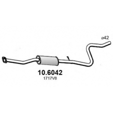 10.6042 ASSO Средний глушитель выхлопных газов