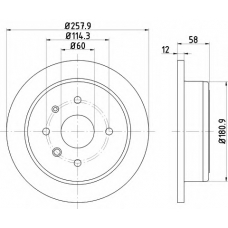 8DD 355 120-921 HELLA PAGID Тормозной диск