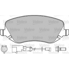 601001 VALEO Комплект тормозных колодок, дисковый тормоз