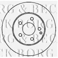 BBD4355 BORG & BECK Тормозной диск