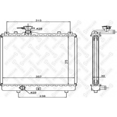 10-25407-SX STELLOX Радиатор, охлаждение двигателя