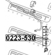 0223-530 FEBEST Тяга / стойка, стабилизатор