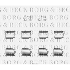 BBK1201 BORG & BECK Комплектующие, колодки дискового тормоза