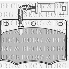 BBP1058 BORG & BECK Комплект тормозных колодок, дисковый тормоз