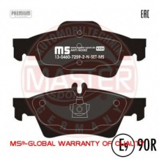 13046072592N-SET-MS MASTER-SPORT Комплект тормозных колодок, дисковый тормоз