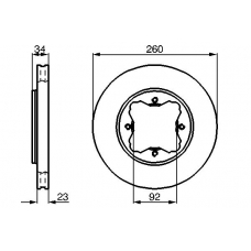 0 986 478 568 BOSCH Тормозной диск