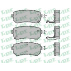 05P1344 LPR Комплект тормозных колодок, дисковый тормоз